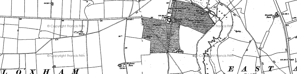 Old map of Bloxham Grove in 1898