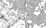 Old Map of Blue Bell Hill, 1895