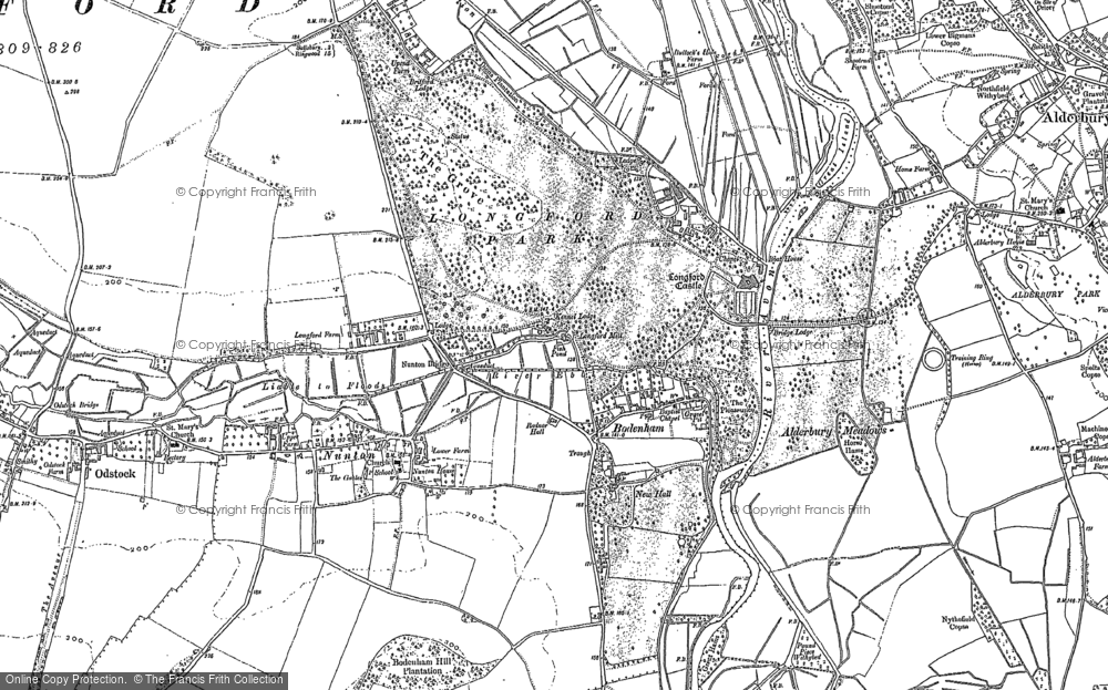 Old Map of Bodenham, 1899 - 1924 in 1899