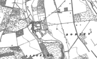 Old Map of Bodney, 1883