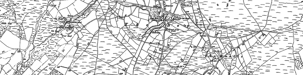 Old map of Brookshill Marsh in 1882