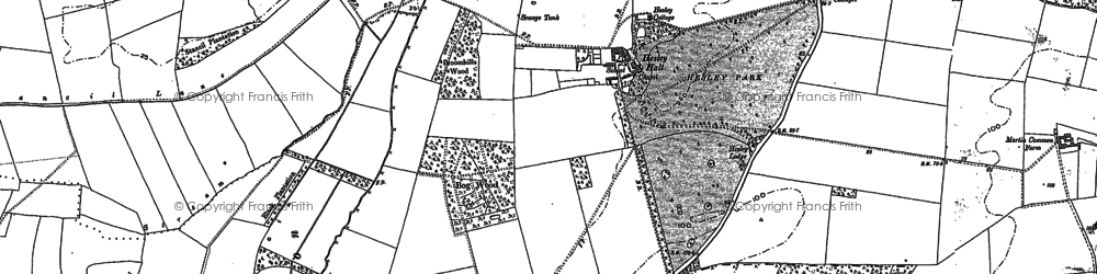 Old map of Tickhill High Common in 1898