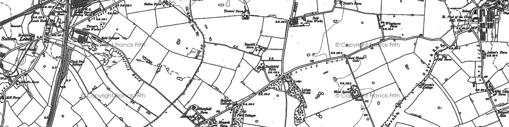 Old map of Bold in 1891