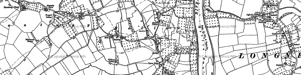 Old map of Bollow in 1879
