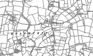 Old Map of Bolnhurst, 1900