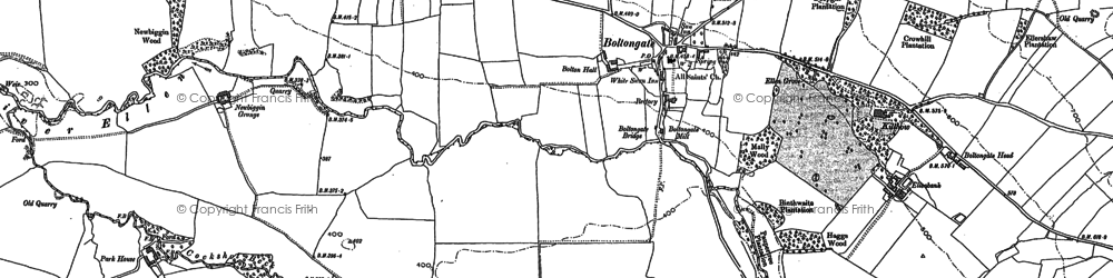 Old map of Lane Head in 1899