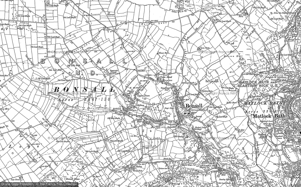 Old Map of Bonsall, 1879 - 1898 in 1879