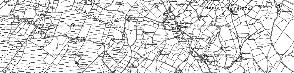 Old map of Bryffin in 1886