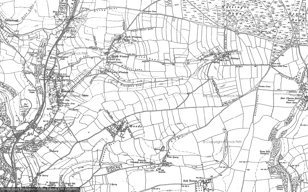 Old Map of Boode, 1886 - 1903 in 1886
