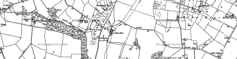 Old map of Booleybank in 1880