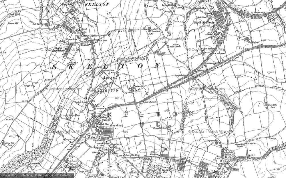 Old Map of Boosbeck, 1893 in 1893