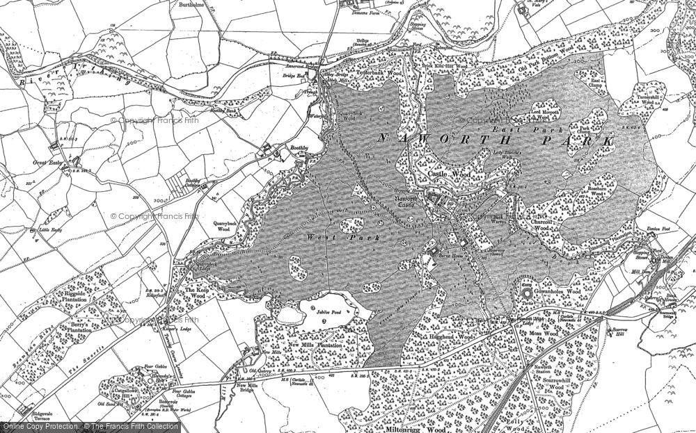 Old Map of Historic Map covering Burtholme in 1899