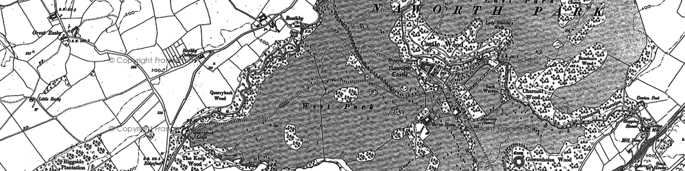 Old map of Barnes, The in 1899