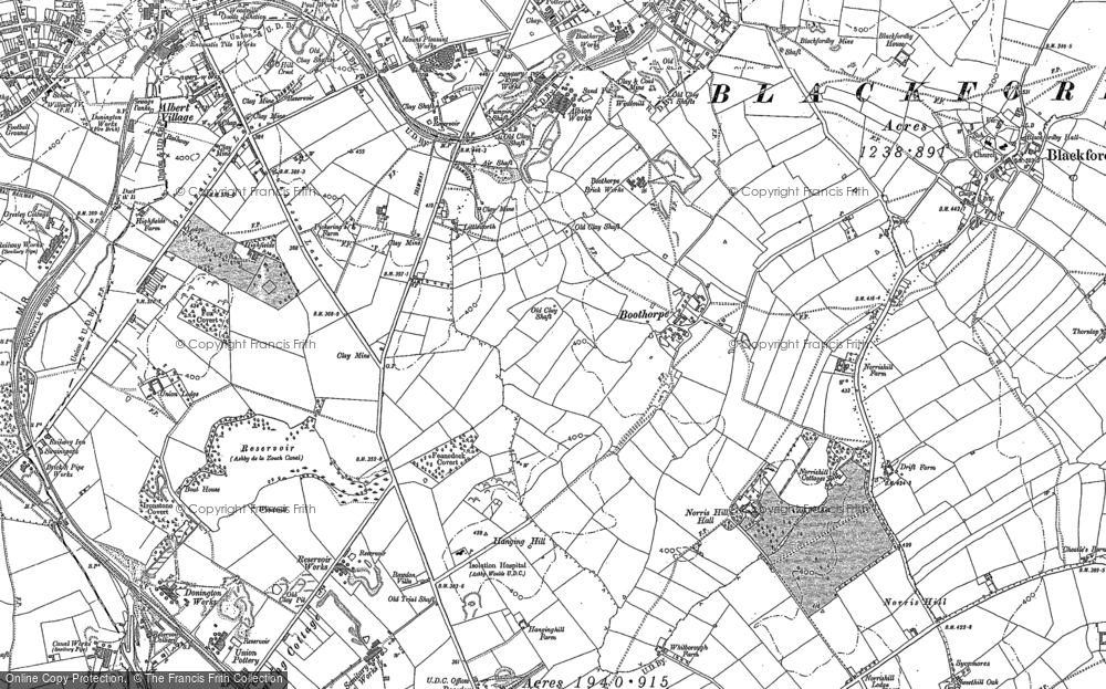 Old Map of Boothorpe, 1900 - 1901 in 1900