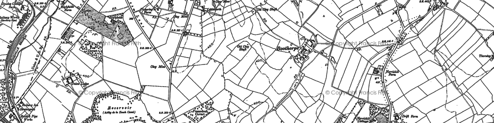 Old map of Boothorpe in 1900
