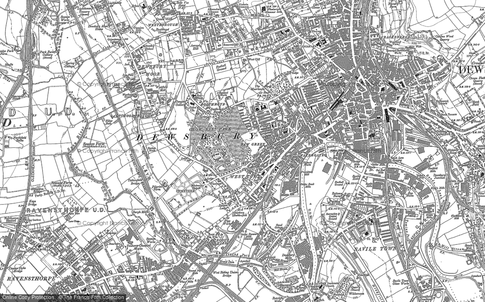 Old Map of Boothroyd, 1892 in 1892