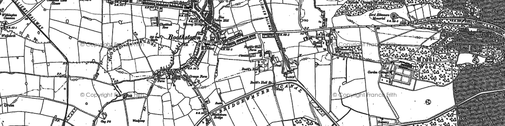 Old map of Boothstown in 1891