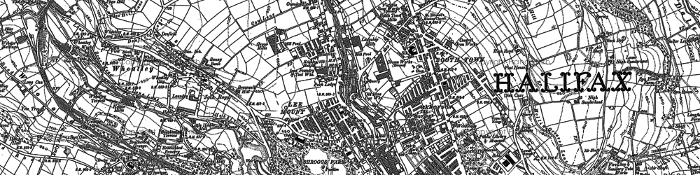 Old map of Boothtown in 1892