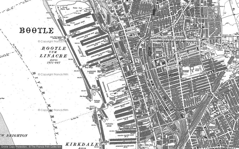 Old Map of Bootle, 1906 - 1907 in 1906
