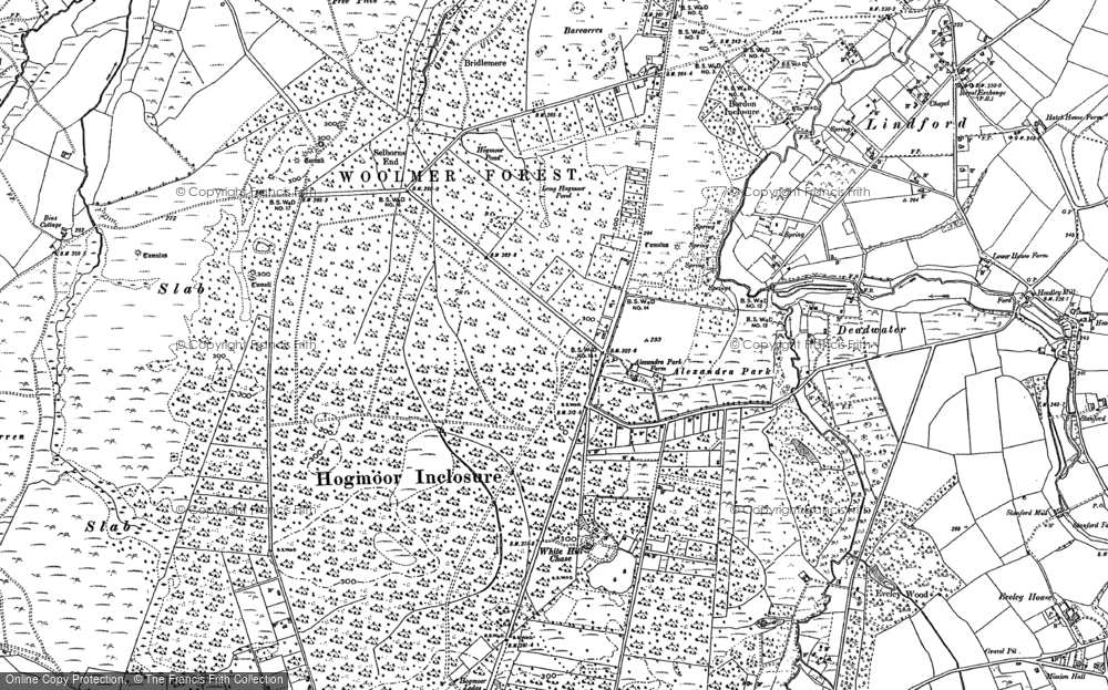 Old Map of Bordon, 1909 in 1909