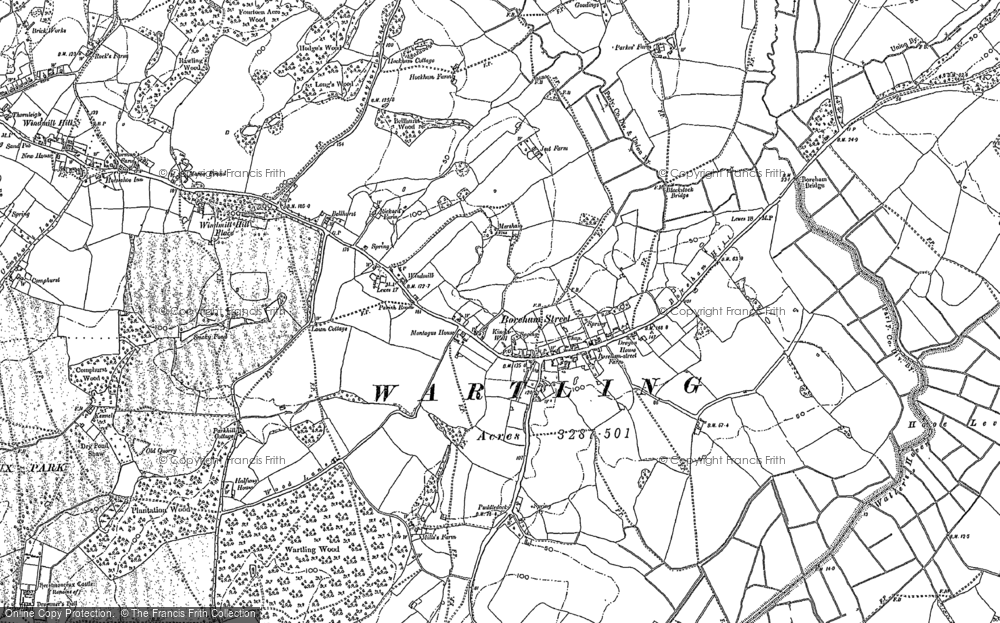 Old Map of Boreham Street, 1897 - 1898 in 1897