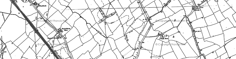 Old map of Borehamwood in 1896