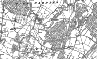 Old Map of Bossingham, 1895 - 1896
