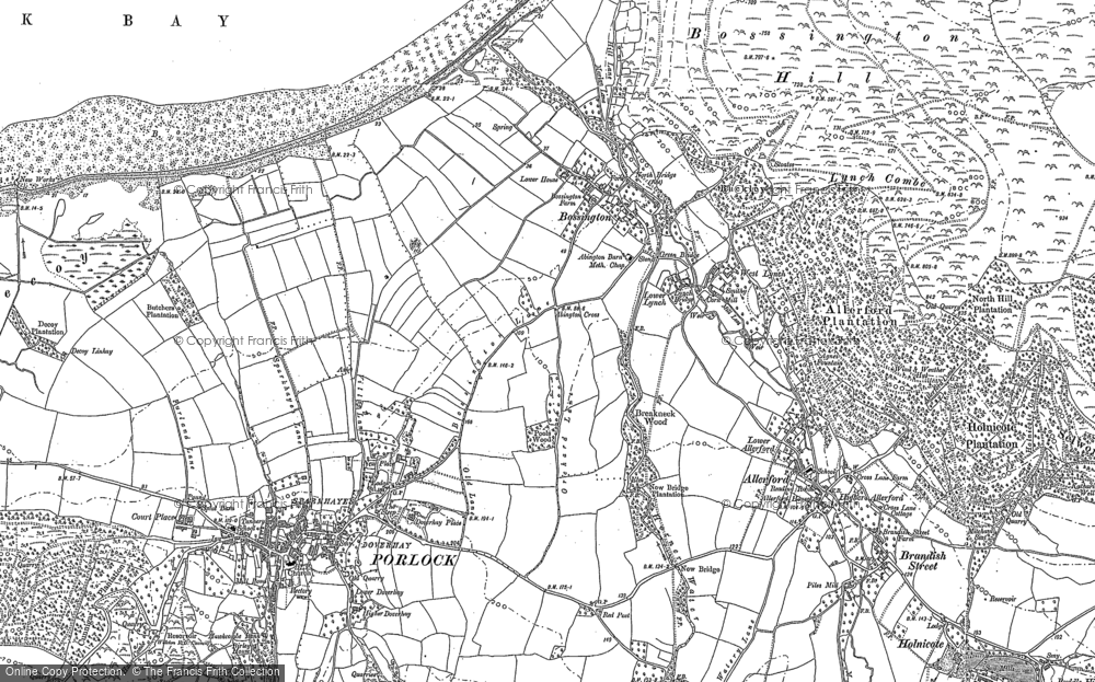 Old Map of Bossington, 1902 in 1902