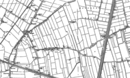 Old Map of Boston Long Hedges, 1887