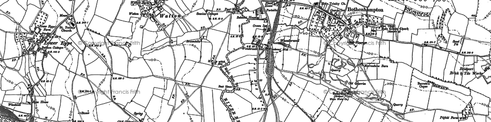 Old map of Bothenhampton in 1901