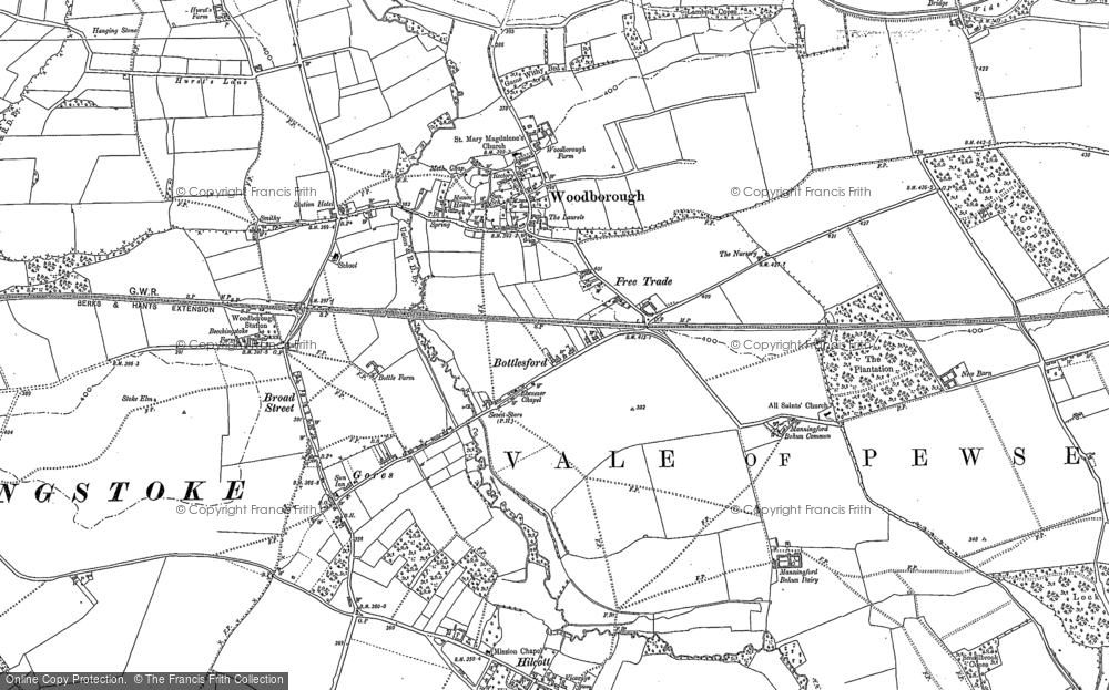 Old Map of Bottlesford, 1899 in 1899