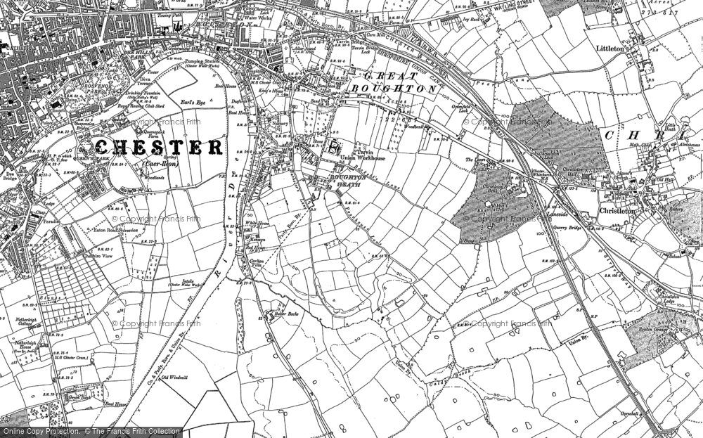 Old Map of Boughton Heath, 1898 in 1898