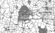 Old Map of Boulge, 1881 - 1882