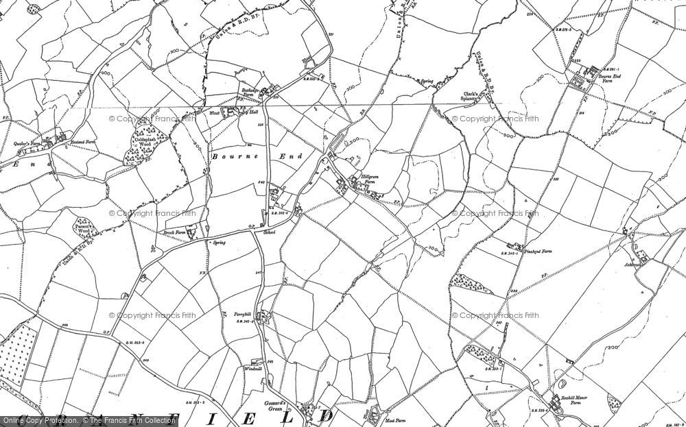 Old Map of Bourne End, 1882 - 1899 in 1882