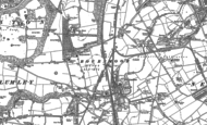 Old Map of Bournmoor, 1895