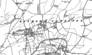 Old Map of Bourton, 1899