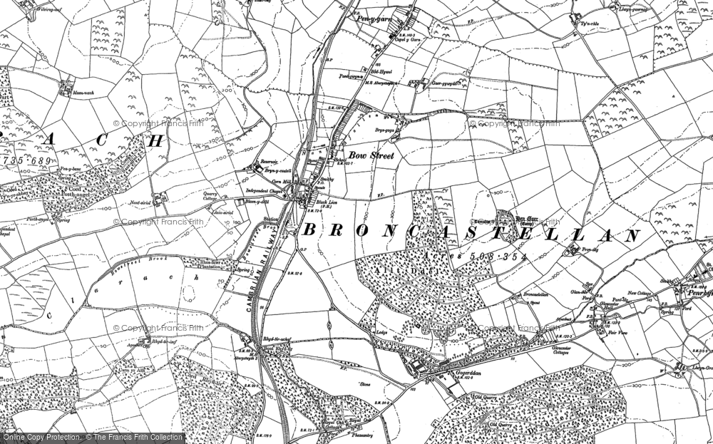 Old Map of Bow Street, 1904 in 1904