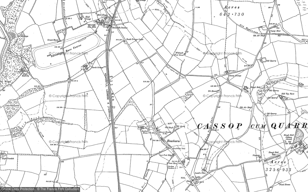 Old Map of Bowburn, 1895 - 1896 in 1895