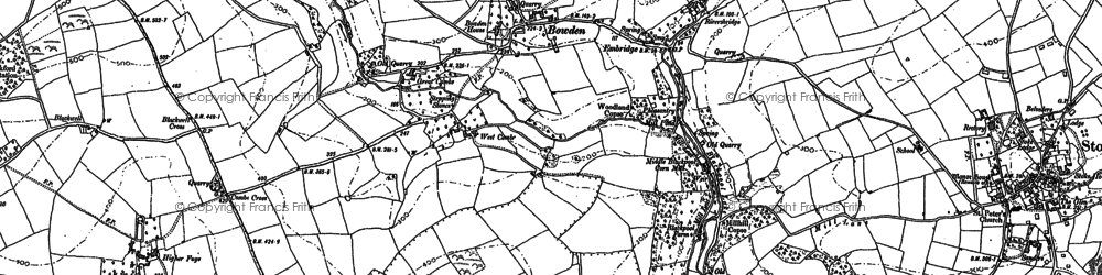 Old map of Bowden in 1904