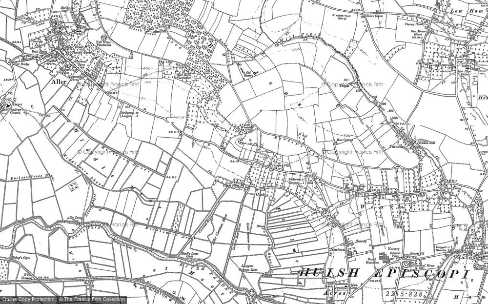 Old Map of Bowdens, 1885 - 1886 in 1885