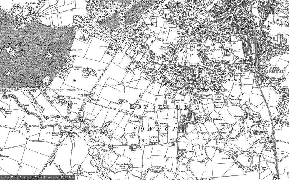 Old Map of Bowdon, 1897 in 1897