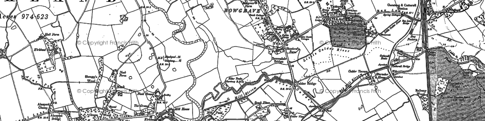 Old map of Bowgreave in 1910