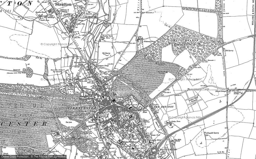 Old Maps of Spital Gate, Gloucestershire - Francis Frith