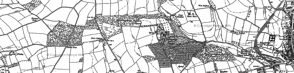 Old map of Bowringsleigh in 1884