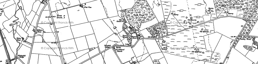 Old map of Bowscar in 1898