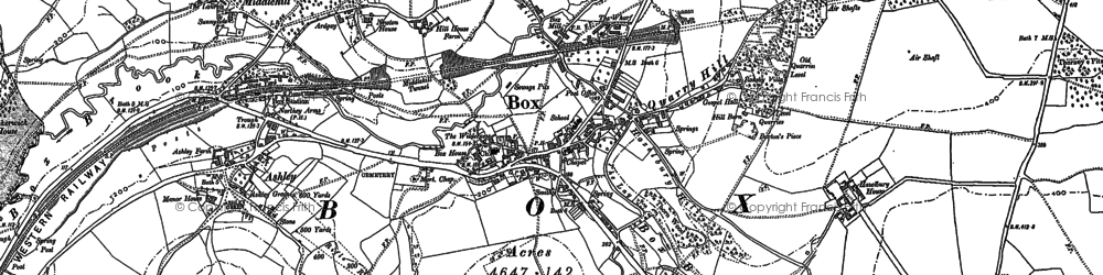 Old map of Blue Vein in 1919