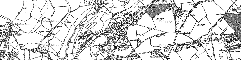 Old map of Box Tunnel in 1919