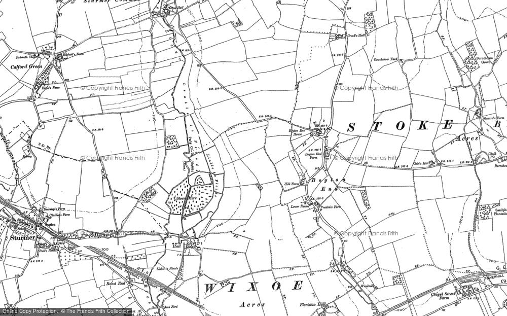 Old Map of Boyton End, 1896 - 1902 in 1896
