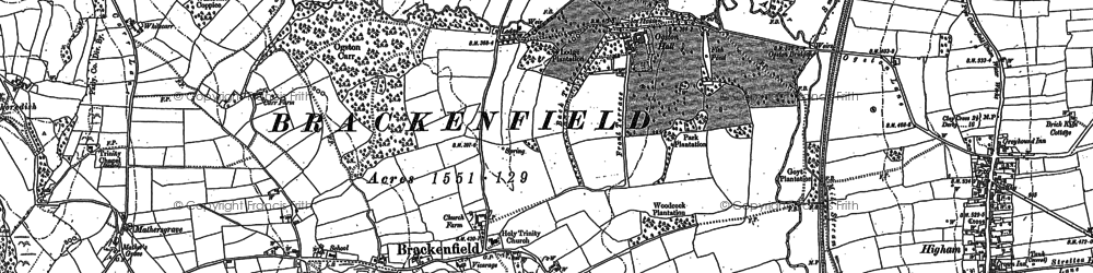 Old map of Doehole in 1879