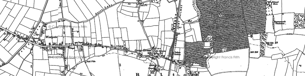 Old map of Bracon in 1905